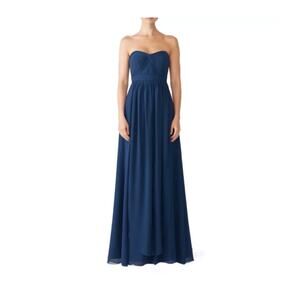 Jenny Yoo Collection Navy Blue Strapless Aidan Gown Size 0